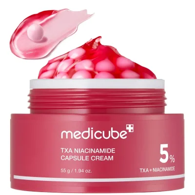 ميديكيرب (Medicube) كريم كبسولة نياسيناميد 5%، لتقليل فرط التصبغ وعلامات حب الشباب، وتقوية حاجز البشرة - 55 غم - كوزمتك براندات منوعة