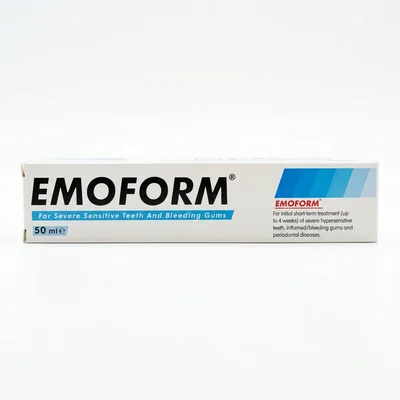 ايموفورم (Emoform) معجون أسنان، يقوي المينا ويمنع التسوس ويقلل الحساسية - 50 مل - Emoform